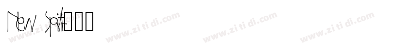 New Spirit字体转换